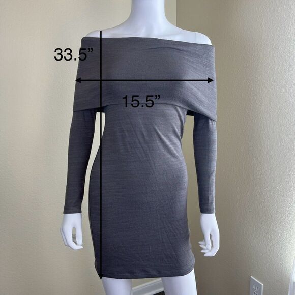 Wilfred Women's Size S Romolo Off-The-Shoulder Bandeau Bodycon Knit Mini Dress - Picture 6 of 14